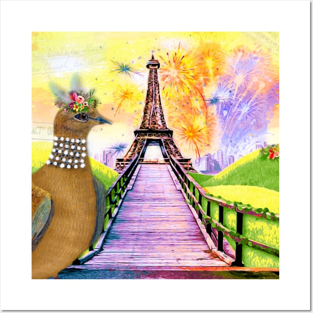 Eiffel Tower, Paris France Wall Art by KC Morcom aka KCM Gems n Bling aka KCM Inspirations